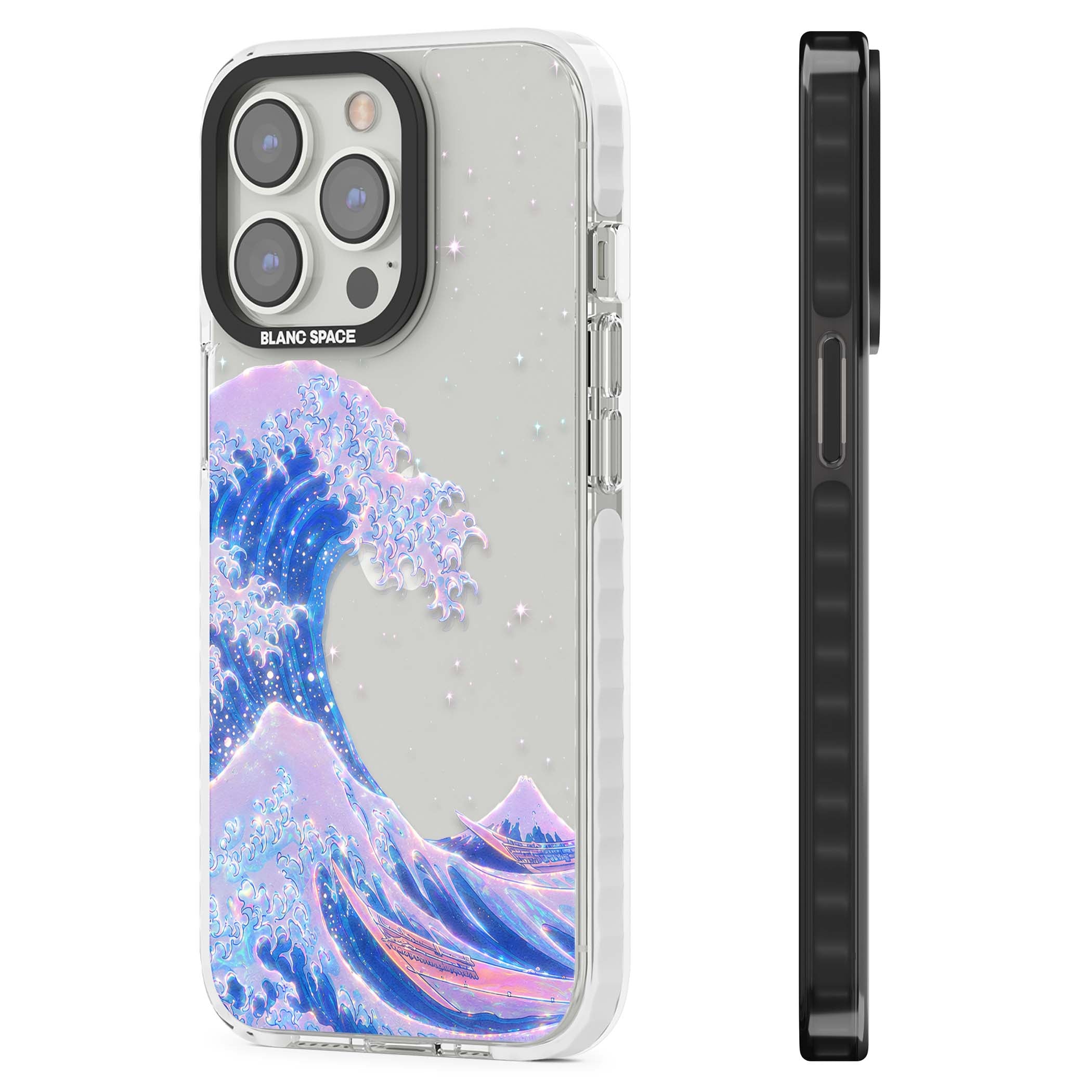 The Great Wave In Opal japanese iPhone case | Clear Impact case for iPhone 13 Pro, iPhone 14 Pro, iPhone 15 Pro