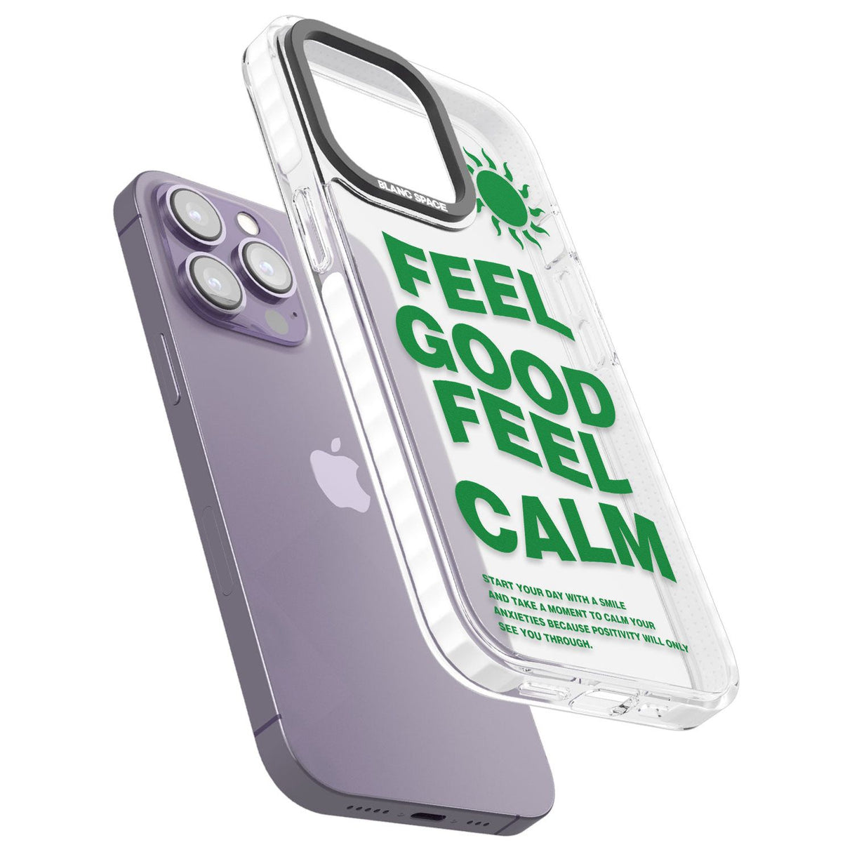 Feel Good Feel Calm (Green)Phone Case for iPhone 14 Pro