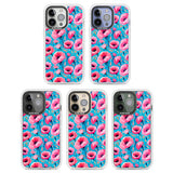 Tropical Pink Poppies Clear Impact Phone Case for iPhone 13 Pro, iPhone 14 Pro, iPhone 15 Pro