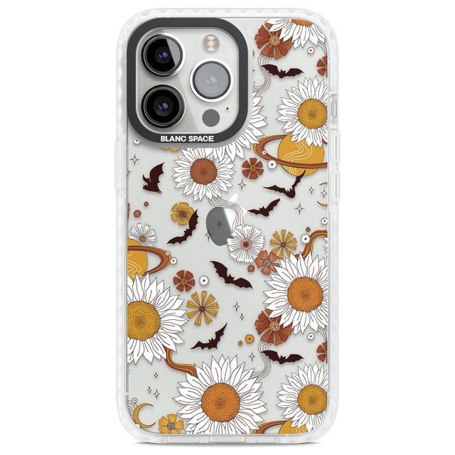 Halloween Skulls and FlowersPhone Case for iPhone 14 Pro