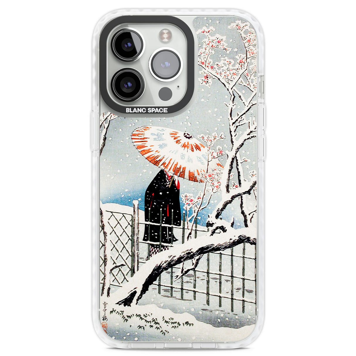 Plum Tree in Snow by Hiroaki Takahashi Clear Impact Phone Case for iPhone 13 Pro, iPhone 14 Pro, iPhone 15 Pro