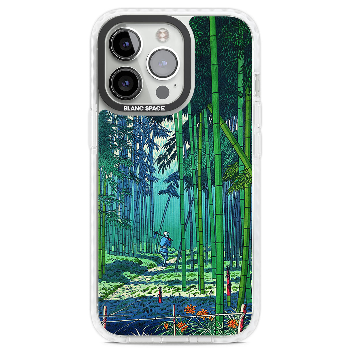 Bamboo Grove of Saga Clear Impact Phone Case for iPhone 13 Pro, iPhone 14 Pro, iPhone 15 Pro