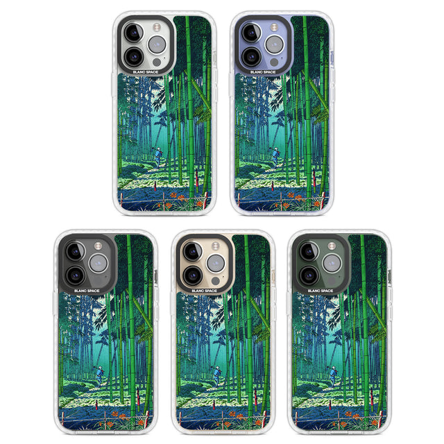 Bamboo Grove of Saga Clear Impact Phone Case for iPhone 13 Pro, iPhone 14 Pro, iPhone 15 Pro