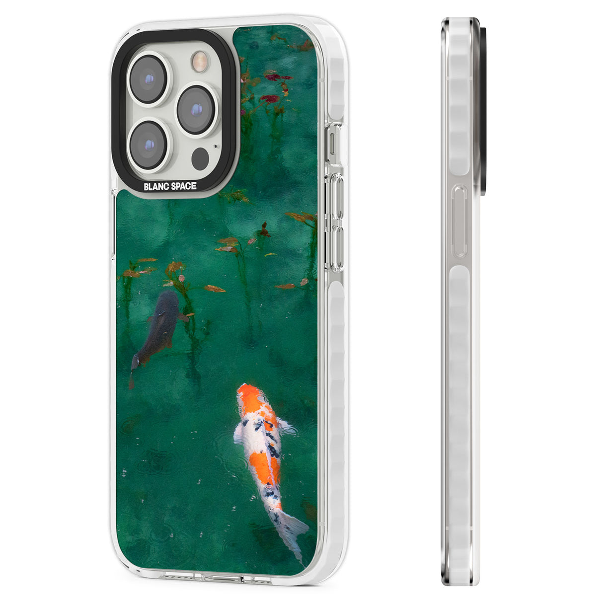 Koi Fish Clear Impact Phone Case for iPhone 13 Pro, iPhone 14 Pro, iPhone 15 Pro