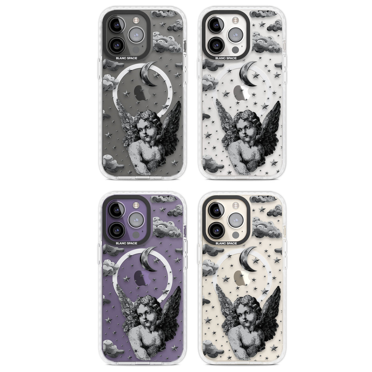 Celestial Cherub Magsafe Impact Phone Case for iPhone 13 Pro, iPhone 14 Pro, iPhone 15 Pro