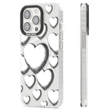 Hand-Drawn Hearts Magsafe Impact Phone Case for iPhone 13 Pro, iPhone 14 Pro, iPhone 15 Pro