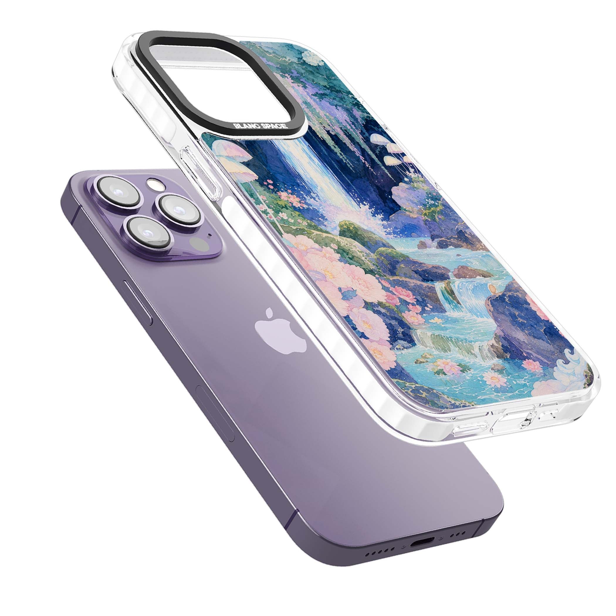 Mystic Waterfall art iPhone case | Impact Magsafe case for iPhone 13 Pro, iPhone 14 Pro, iPhone 15 Pro