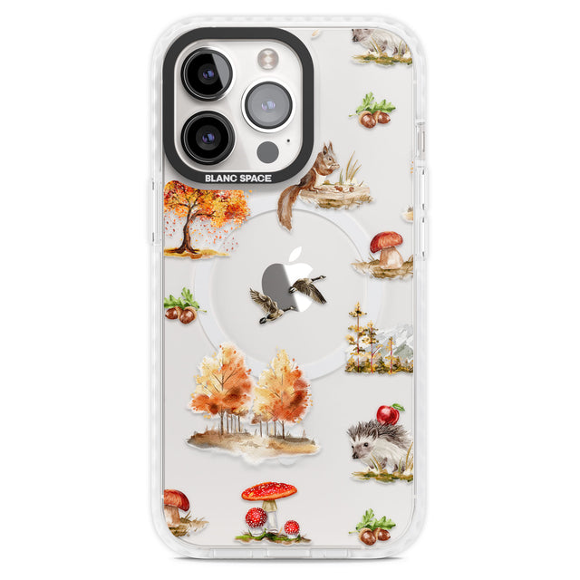 Fall Forest Friends Magsafe Impact Phone Case for iPhone 13 Pro, iPhone 14 Pro, iPhone 15 Pro