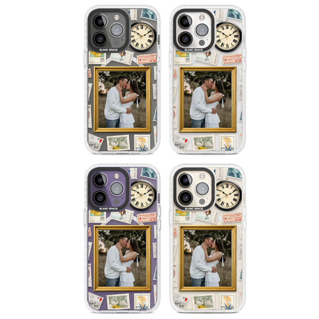 Personalised Vintage Photo Frame Collage Magsafe Impact Phone Case for iPhone 13 Pro, iPhone 14 Pro, iPhone 15 Pro