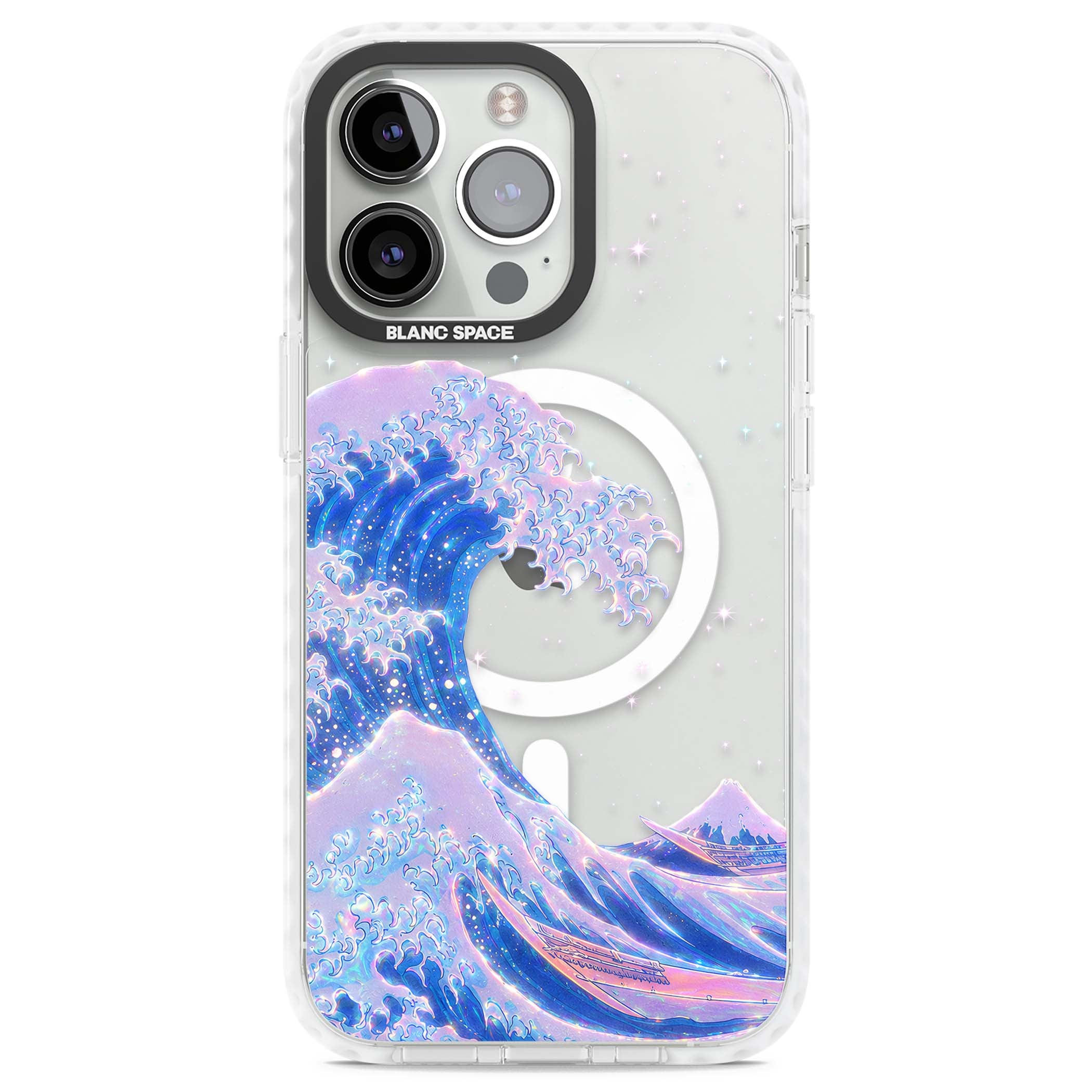 The Great Wave In Opal japanese iPhone case | Impact Magsafe case for iPhone 13 Pro, iPhone 14 Pro, iPhone 15 Pro