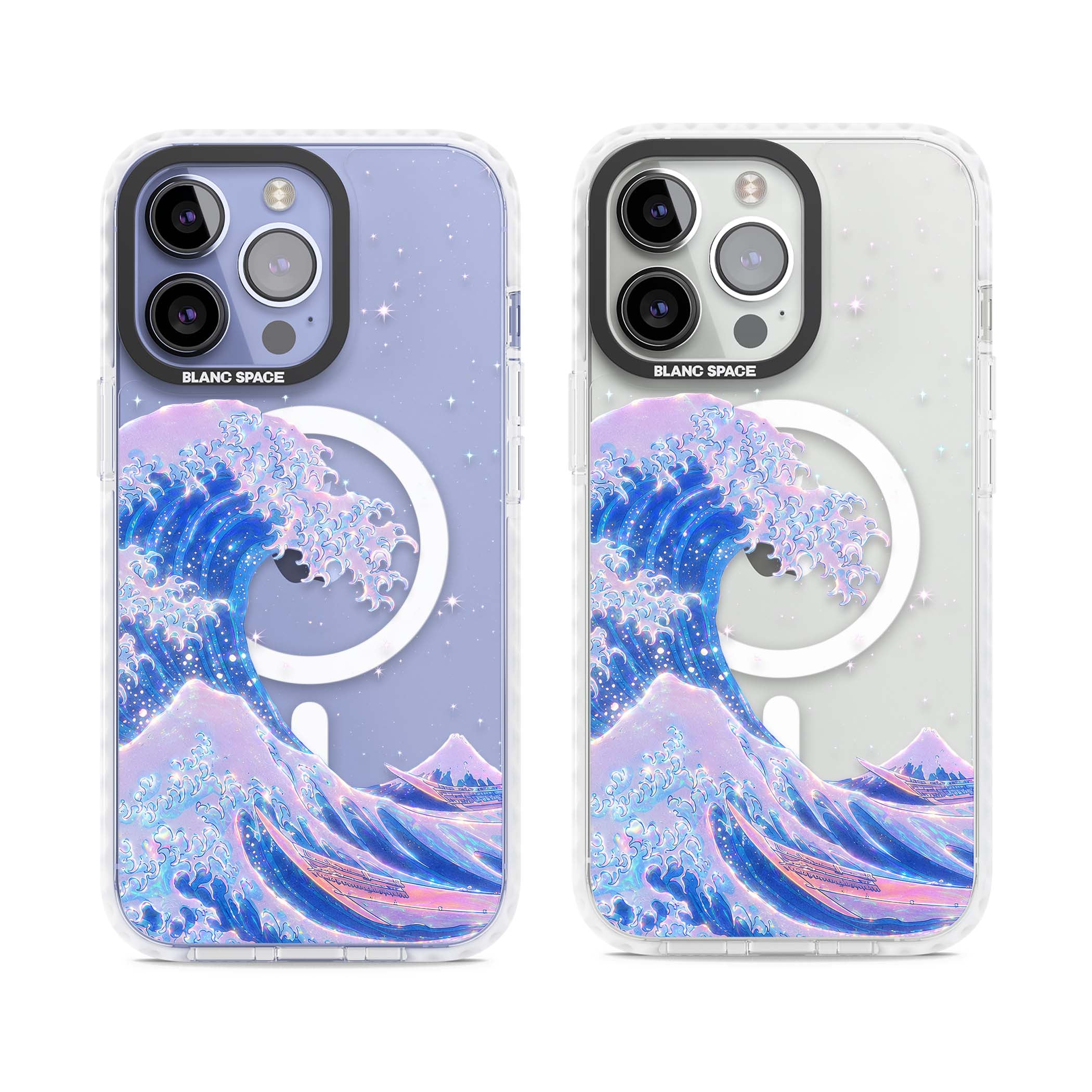 The Great Wave In Opal japanese iPhone case | Impact Magsafe case for iPhone 13 Pro, iPhone 14 Pro, iPhone 15 Pro