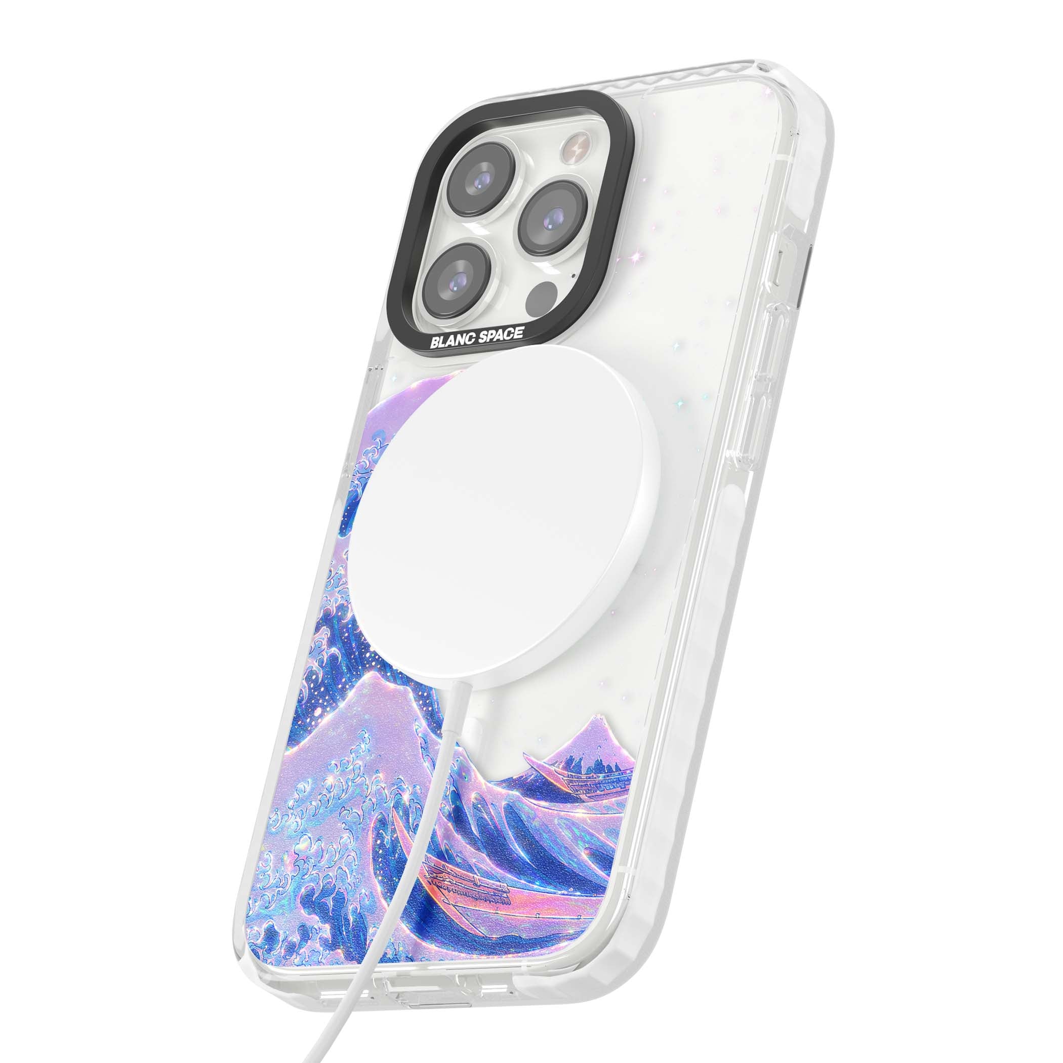 The Great Wave In Opal japanese iPhone case | Impact Magsafe case for iPhone 13 Pro, iPhone 14 Pro, iPhone 15 Pro