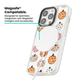 Floral Pumpkins Magsafe Impact Phone Case for iPhone 13 Pro, iPhone 14 Pro, iPhone 15 Pro