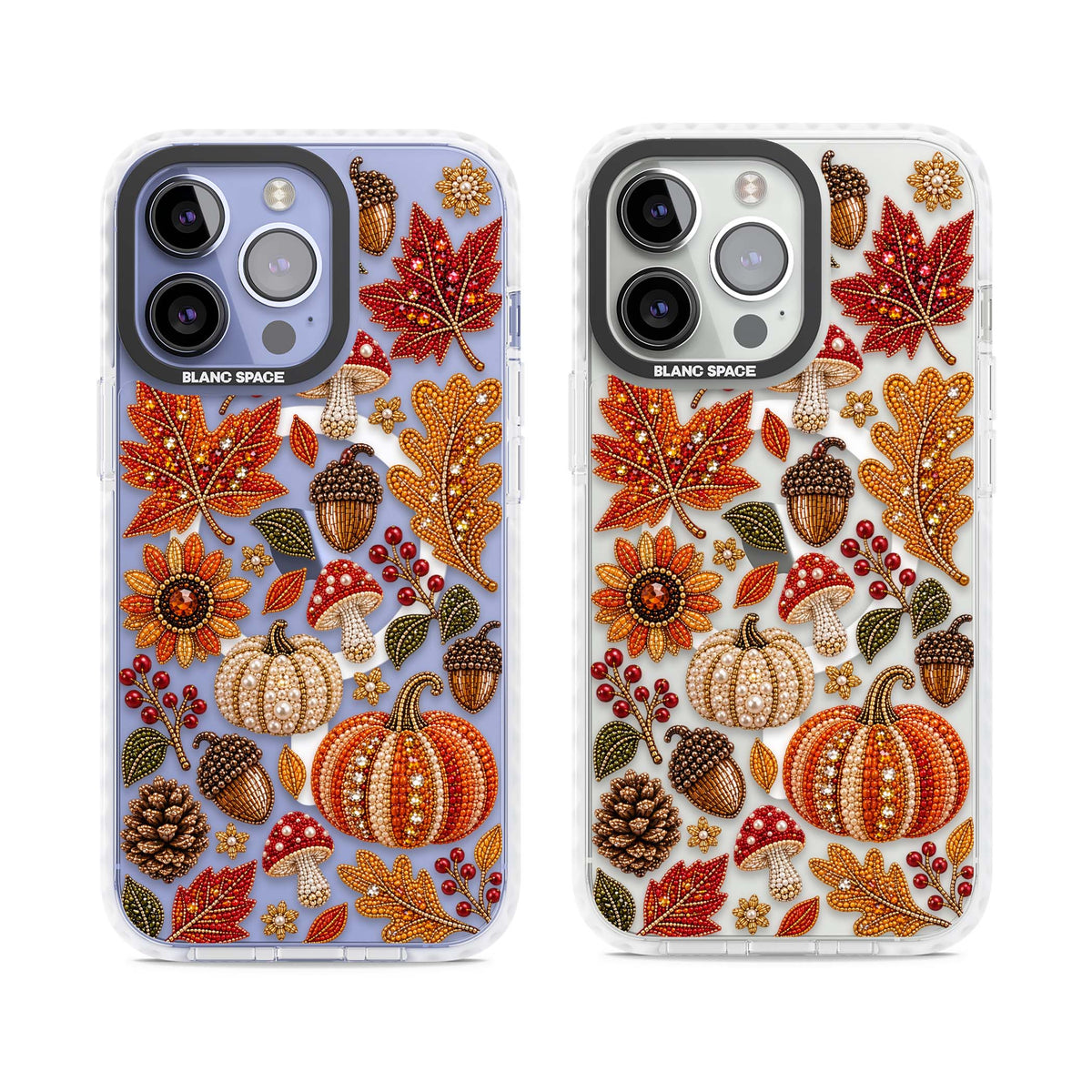 Beaded Autumn iPhone case | Impact Magsafe case for iPhone 13 Pro, iPhone 14 Pro, iPhone 15 Pro