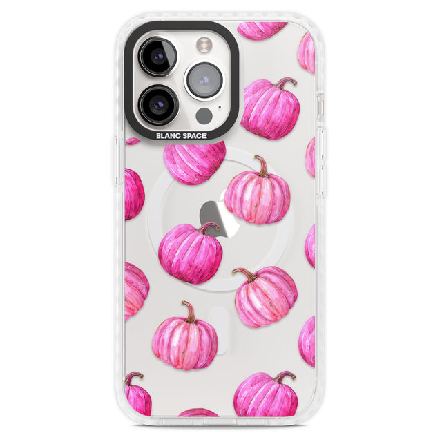 Pink Pumpkins Magsafe Impact Phone Case for iPhone 13 Pro, iPhone 14 Pro, iPhone 15 Pro