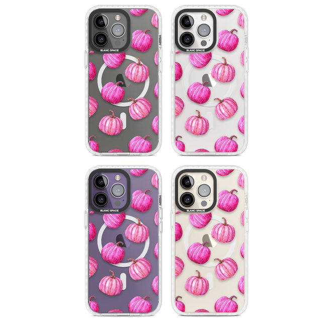 Pink Pumpkins Magsafe Impact Phone Case for iPhone 13 Pro, iPhone 14 Pro, iPhone 15 Pro