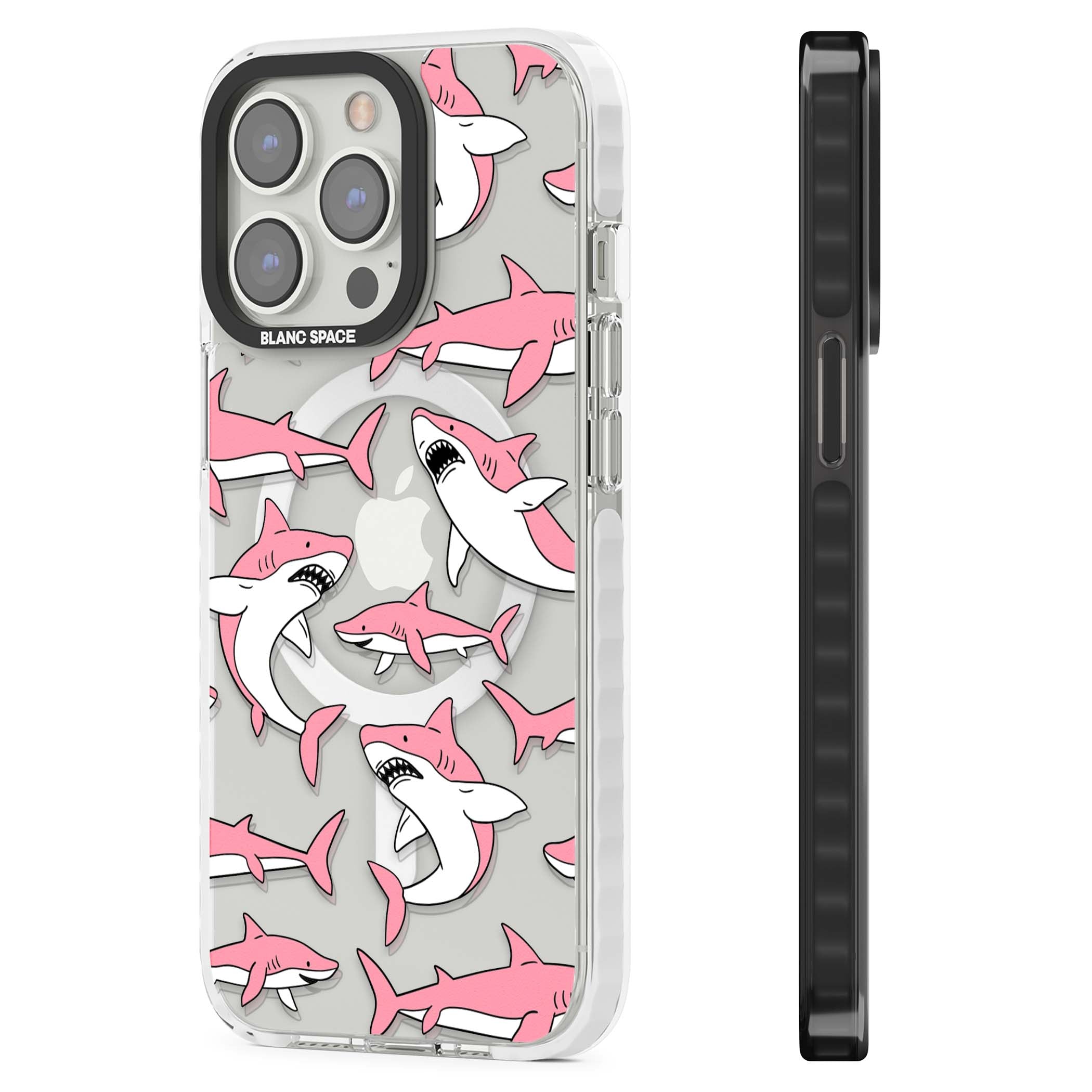 Bubblegum Sharks for her iPhone case | Impact Magsafe case for iPhone 13 Pro, iPhone 14 Pro, iPhone 15 Pro