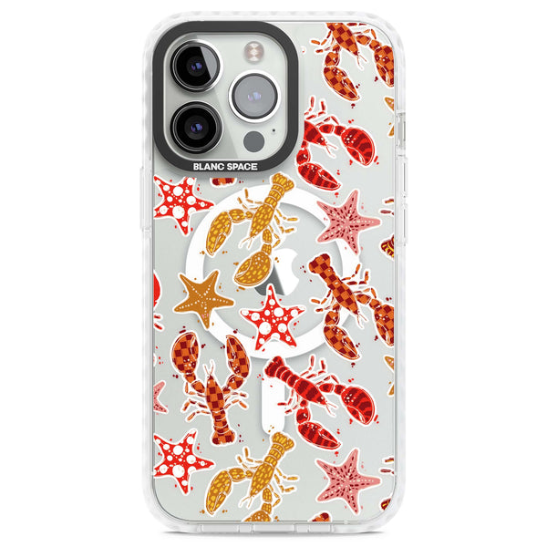 Lobster & Starfish Coastal Pattern