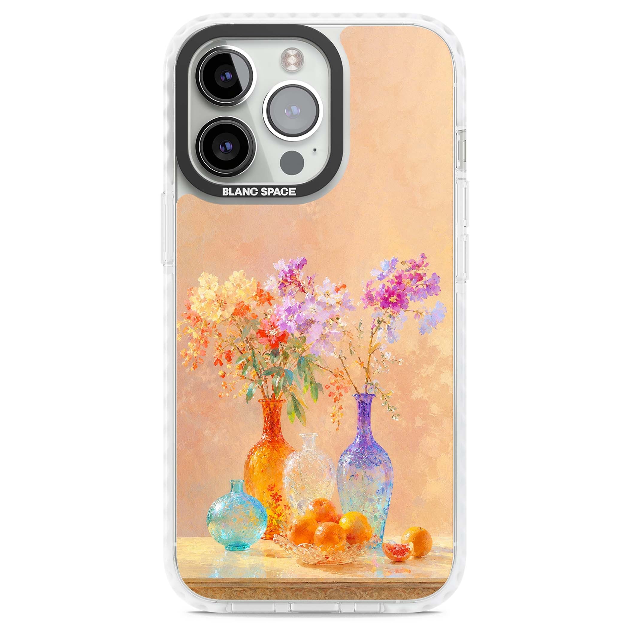 Peach Glass art iPhone case | Impact Magsafe case for iPhone 13 Pro, iPhone 14 Pro, iPhone 15 Pro