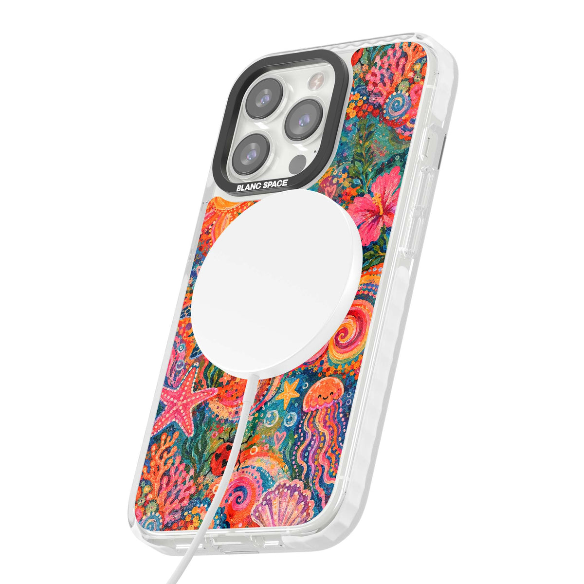 Coral Whimsy for her iPhone case | Impact Magsafe case for iPhone 13 Pro, iPhone 14 Pro, iPhone 15 Pro