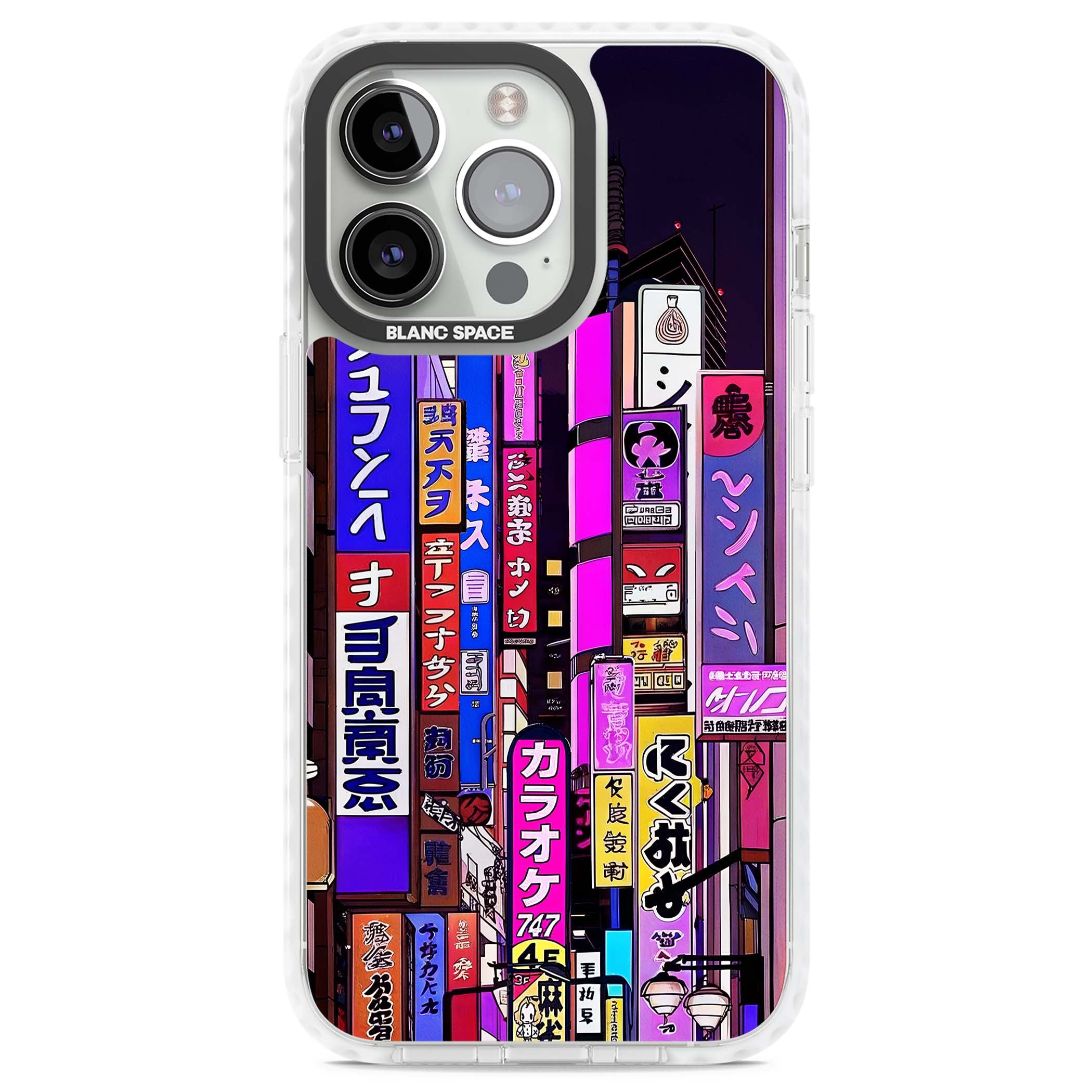 NEON NIGHT anime iPhone case | Clear Impact case for iPhone 13 Pro, iPhone 14 Pro, iPhone 15 Pro