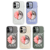 Flower Moon Clear Impact Phone Case for iPhone 13 Pro, iPhone 14 Pro, iPhone 15 Pro