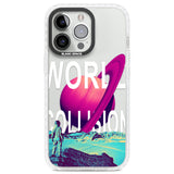 World Collision Clear Impact Phone Case for iPhone 13 Pro, iPhone 14 Pro, iPhone 15 Pro