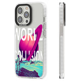 World Collision Clear Impact Phone Case for iPhone 13 Pro, iPhone 14 Pro, iPhone 15 Pro