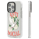 Anti-Social Clear Impact Phone Case for iPhone 13 Pro, iPhone 14 Pro, iPhone 15 Pro