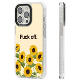 Fuck off Clear Impact Phone Case for iPhone 13 Pro, iPhone 14 Pro, iPhone 15 Pro