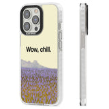 Wow, chill Clear Impact Phone Case for iPhone 13 Pro, iPhone 14 Pro, iPhone 15 Pro