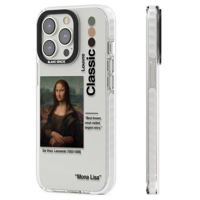 Mona Lisa - Leonardo Da Vinci Clear Impact Phone Case for iPhone 13 Pro, iPhone 14 Pro, iPhone 15 Pro