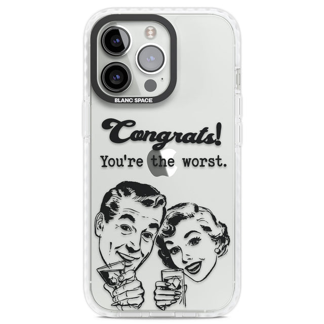 Congrats! You're the worst Clear Impact Phone Case for iPhone 13 Pro, iPhone 14 Pro, iPhone 15 Pro