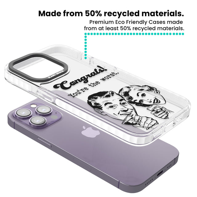 Congrats! You're the worst Clear Impact Phone Case for iPhone 13 Pro, iPhone 14 Pro, iPhone 15 Pro