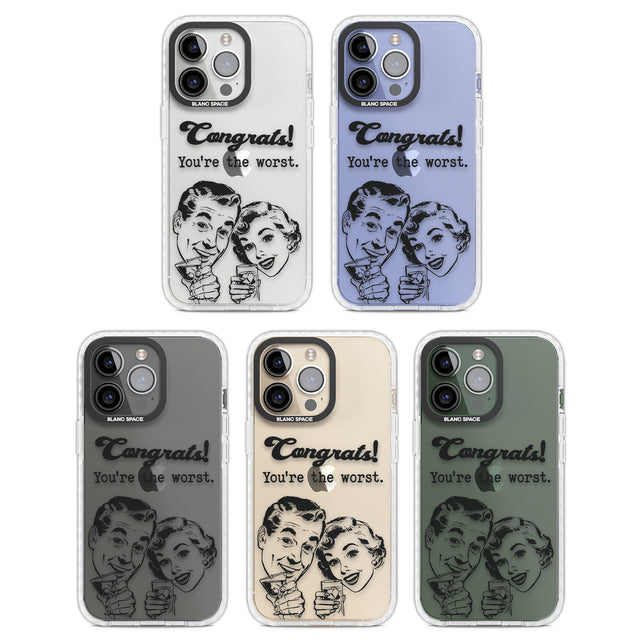 Congrats! You're the worst Clear Impact Phone Case for iPhone 13 Pro, iPhone 14 Pro, iPhone 15 Pro