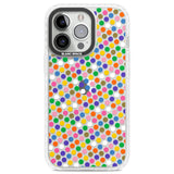 Multicolour Polka-dot Fiesta Clear Impact Phone Case for iPhone 13 Pro, iPhone 14 Pro, iPhone 15 Pro