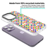 Multicolour Polka-dot Fiesta Clear Impact Phone Case for iPhone 13 Pro, iPhone 14 Pro, iPhone 15 Pro