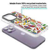 Colourful Holiday Ornaments Clear Impact Phone Case for iPhone 13 Pro, iPhone 14 Pro, iPhone 15 Pro