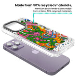 Psychedelic Jungle Dragon Clear Impact Phone Case for iPhone 13 Pro, iPhone 14 Pro, iPhone 15 Pro