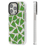 Christmas Tree Pattern Clear Impact Phone Case for iPhone 13 Pro, iPhone 14 Pro, iPhone 15 Pro