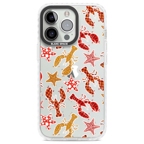 Lobster & Starfish Coastal Pattern
