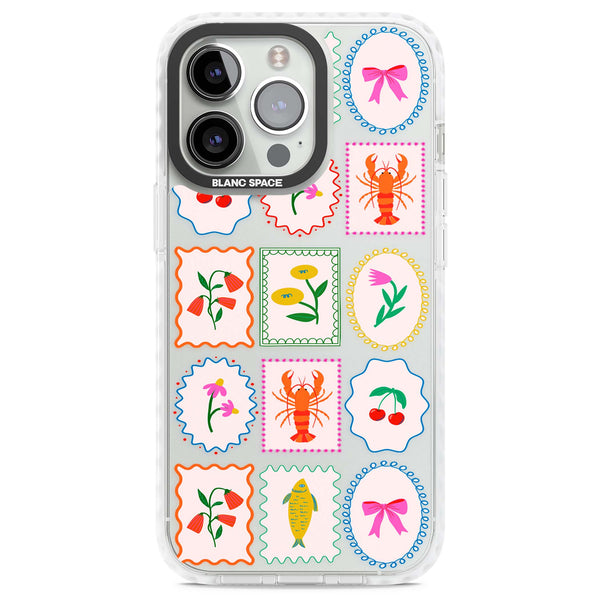 Floral Seafood Stamps