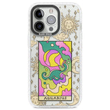 Celestial Zodiac - Aquarius Clear Impact Phone Case for iPhone 13 Pro, iPhone 14 Pro, iPhone 15 Pro