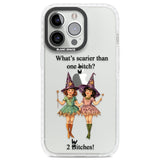 Two Witches Clear Impact Phone Case for iPhone 13 Pro, iPhone 14 Pro, iPhone 15 Pro