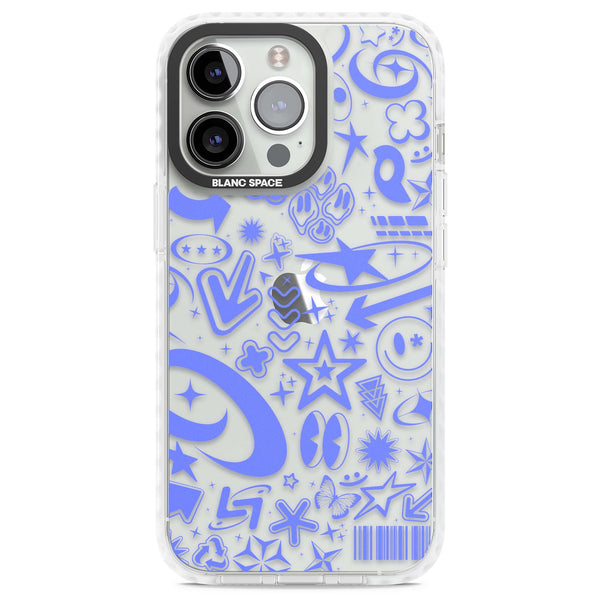Baby Blue Y2K Pattern