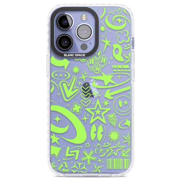 Neon Green Y2K Pattern