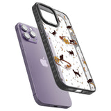 Halloween Skulls and FlowersPhone Case for iPhone 14 Pro Max