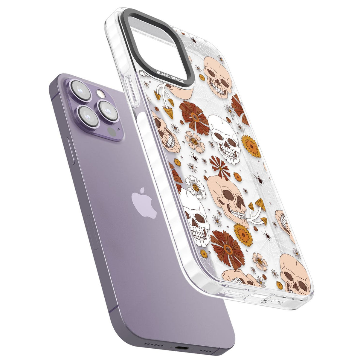 Halloween Skulls and FlowersPhone Case for iPhone 14 Pro Max