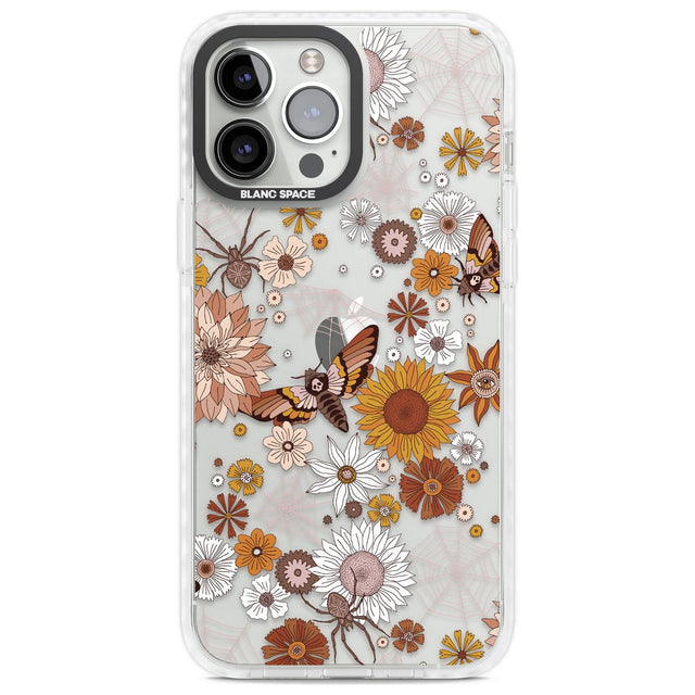 Halloween Skulls and FlowersPhone Case for iPhone 14 Pro Max