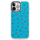 Blue Heartstopper Stars Pattern Phone Case for iPhone 14 Pro Max